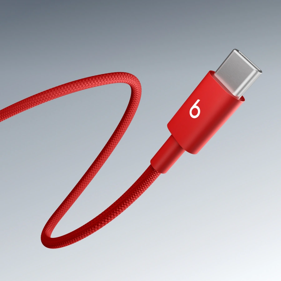 Кабель Beats USB‑C to USB‑C Braided Cable 3 m – Rapid Red (MHX94)