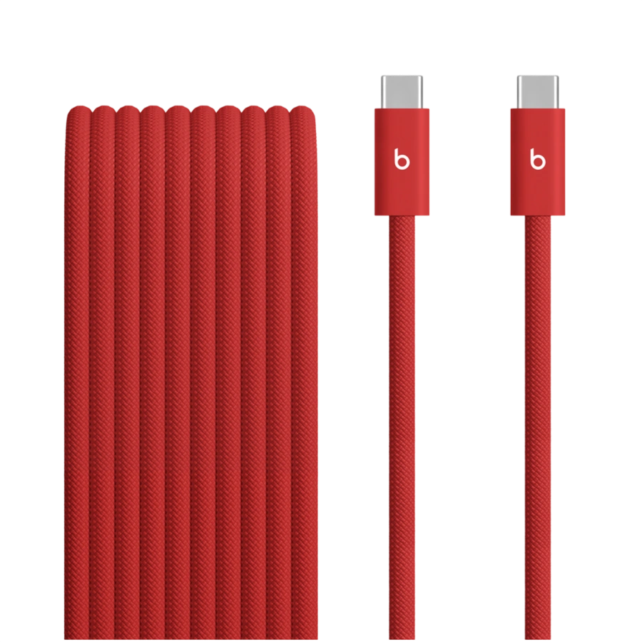 Кабель Beats USB‑C to USB‑C Braided Cable 3 m – Rapid Red (MHX94)