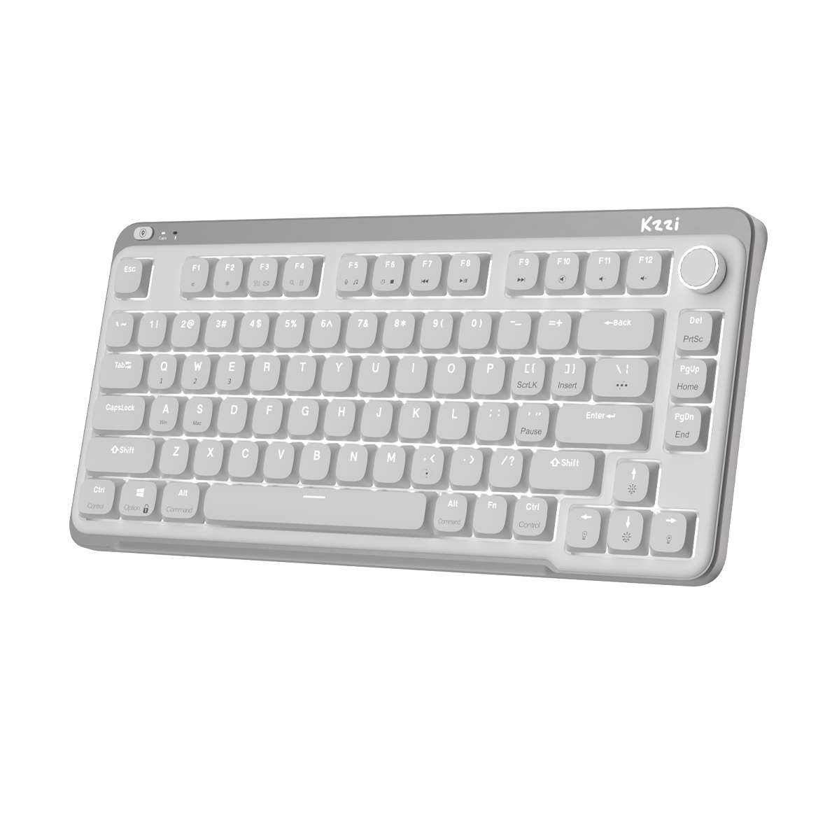 Клавіатура Kzzi I75 Low Profile Mechanical Wireless Keyboard [Red Switch] - Grey (6977534870635)