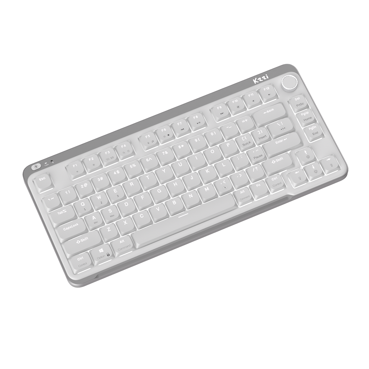 Клавіатура Kzzi I75 Low Profile Mechanical Wireless Keyboard [Red Switch] - Grey (6977534870635)