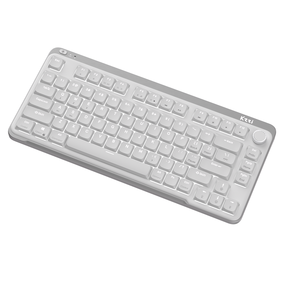 Клавіатура Kzzi I75 Low Profile Mechanical Wireless Keyboard [Red Switch] - Grey (6977534870635)