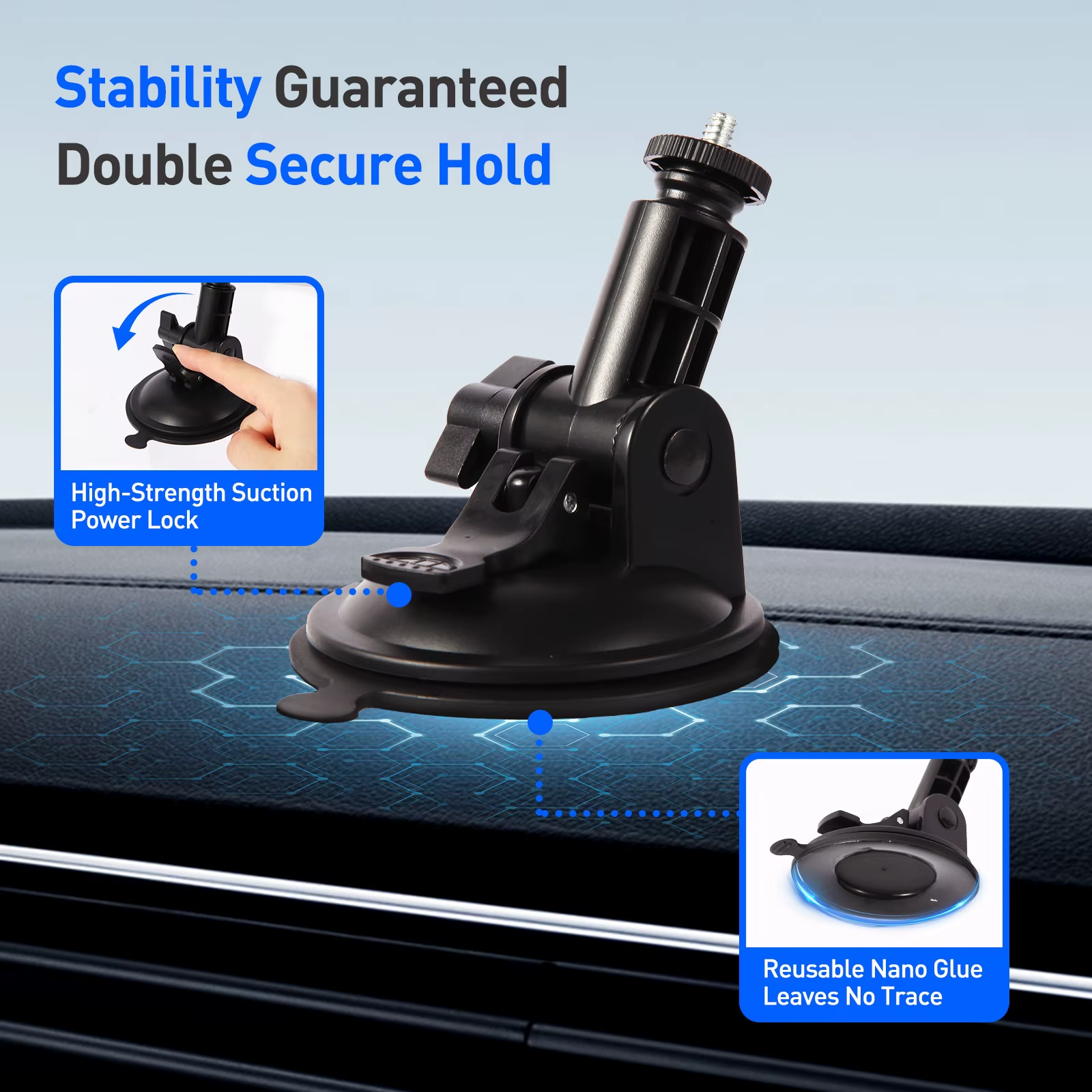 Комплект для установки крепления на приборную панель автомобиля для Starlink Mini