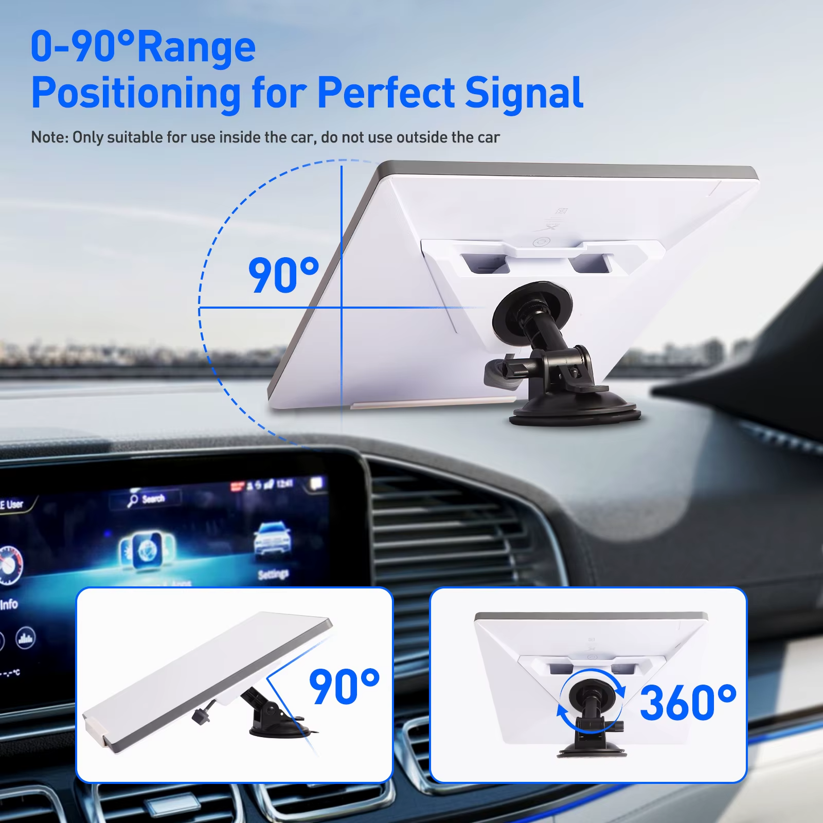 Комплект для установки крепления на приборную панель автомобиля для Starlink Mini