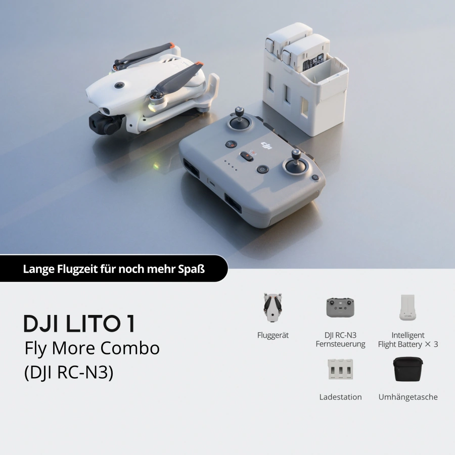Квадрокоптер DJI Lito 1 Fly More Combo [DJI RC-N3] (CP.MA.00000991.01)