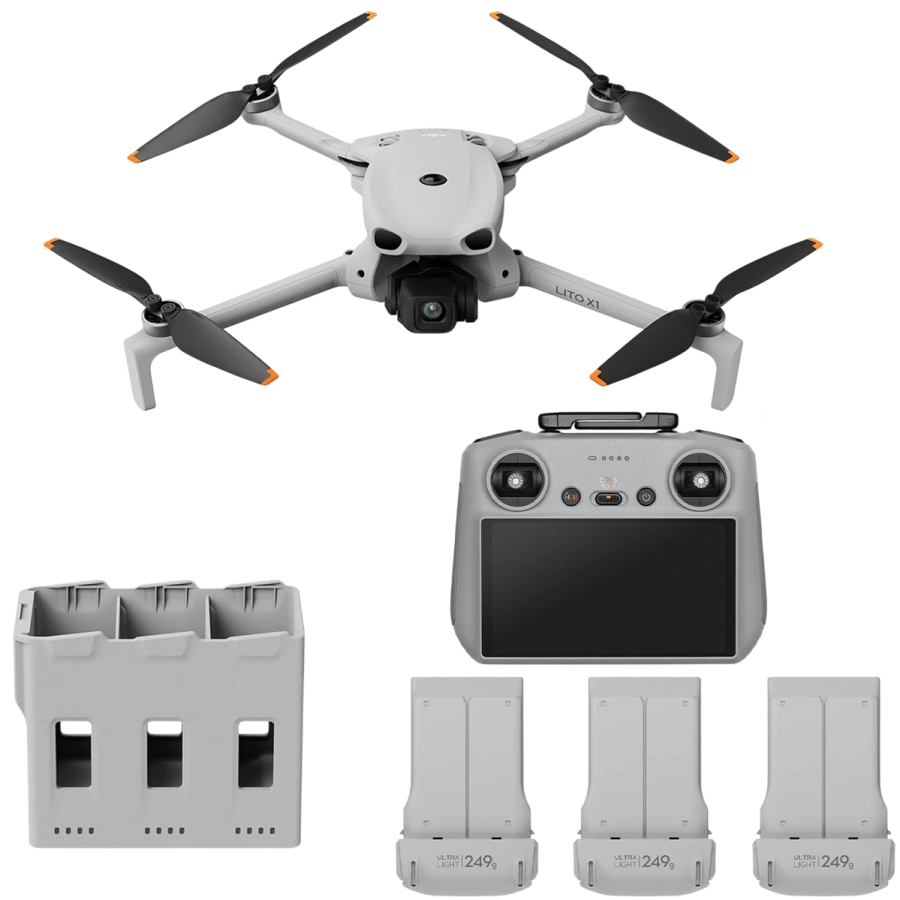 Квадрокоптер DJI Lito X1 Fly More Combo [DJI RC 2] (CP.MA.00000976.01)