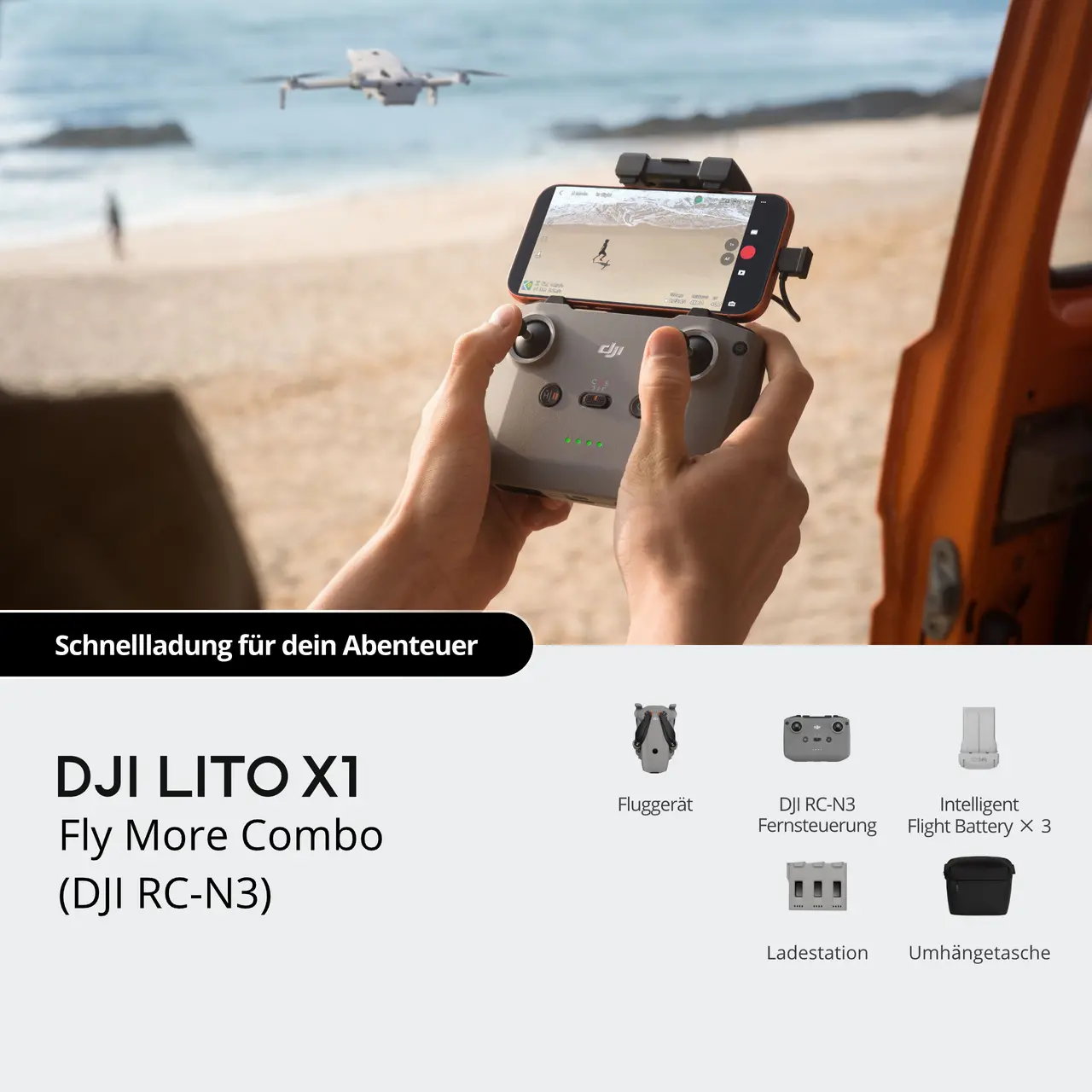 Квадрокоптер DJI Lito X1 Fly More Combo [DJI RC-N3]