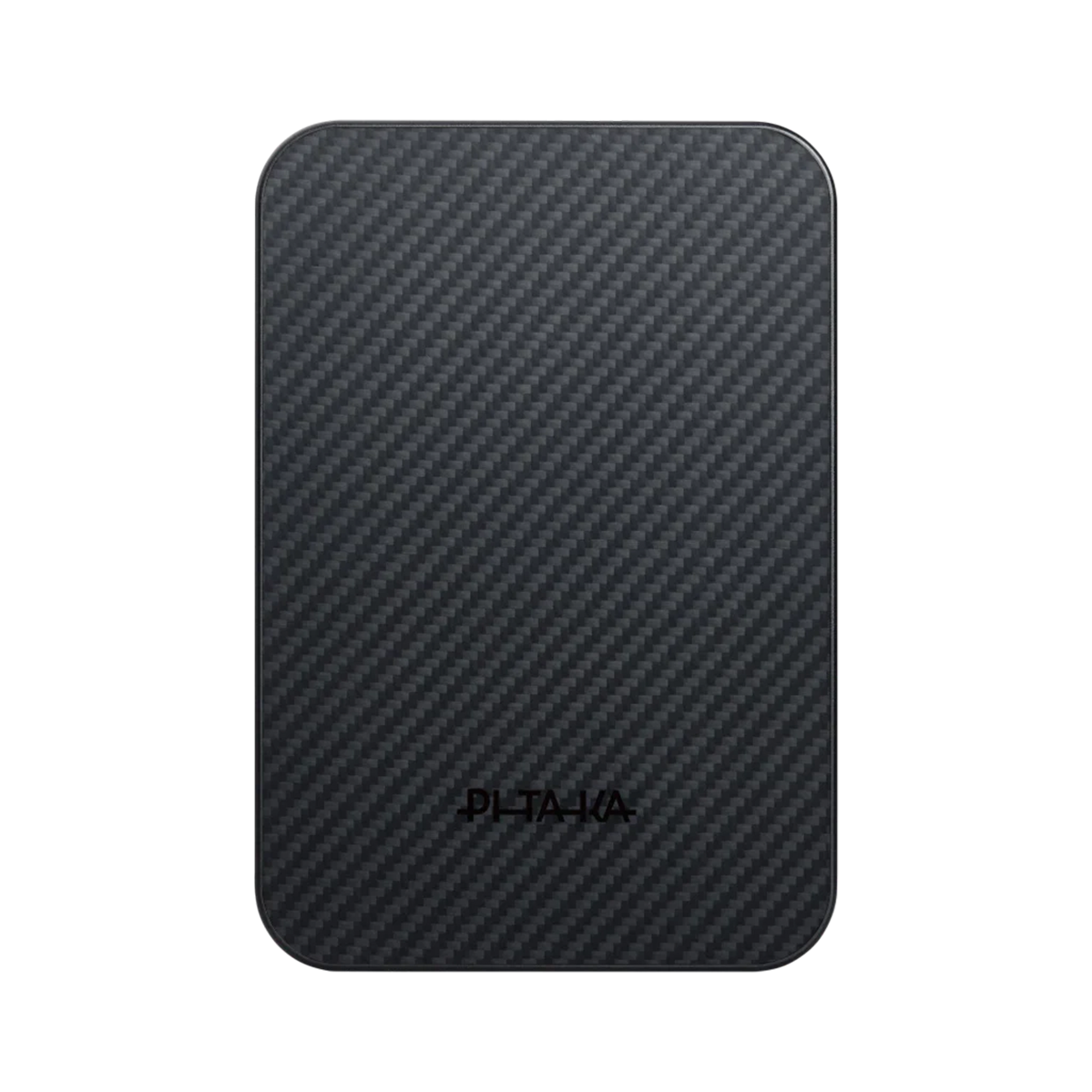 Магнитный павербанк Pitaka Aramid Fiber Magnetic Power Bank Qi2 10000mAh - Black/Grey [Twill] (PBQ2501)