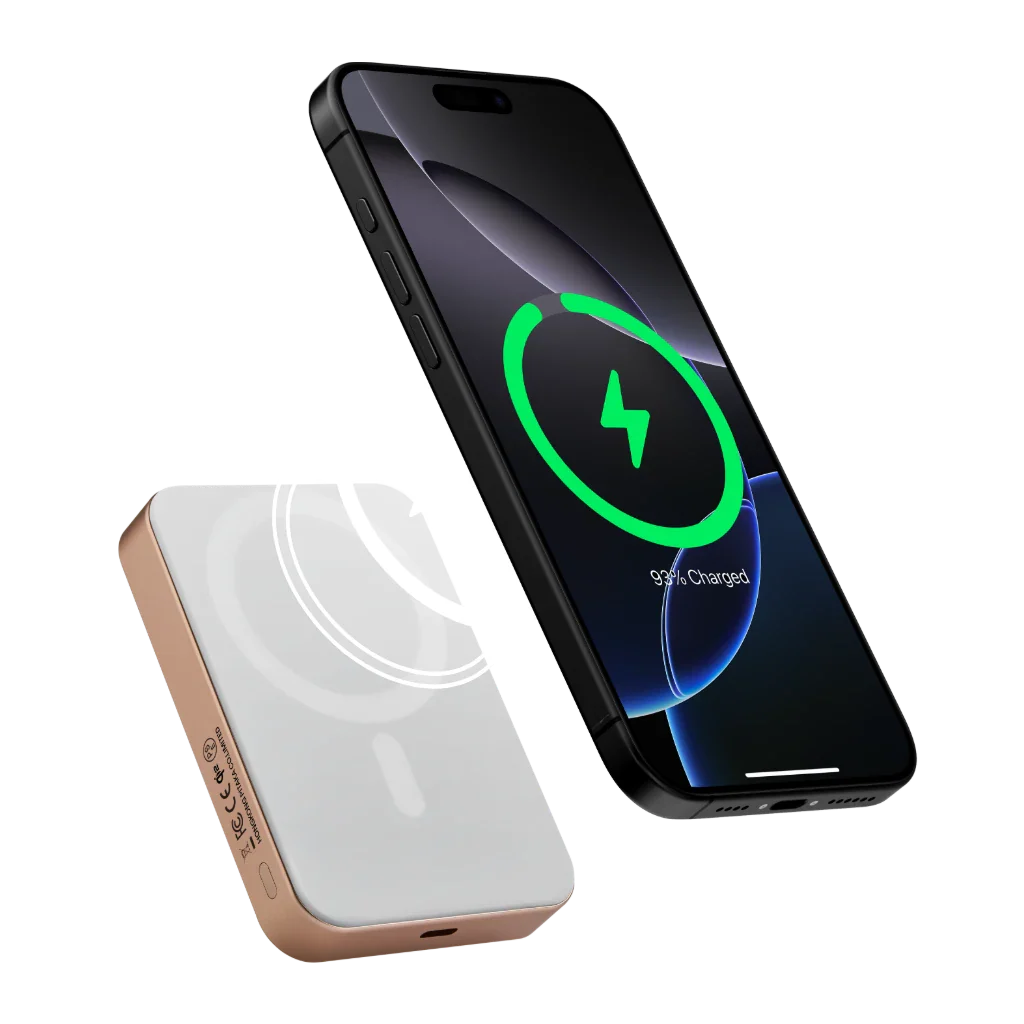 Магнитный павербанк Pitaka Aramid Fiber Magnetic Power Bank Qi2 10000mAh - Golden Glint