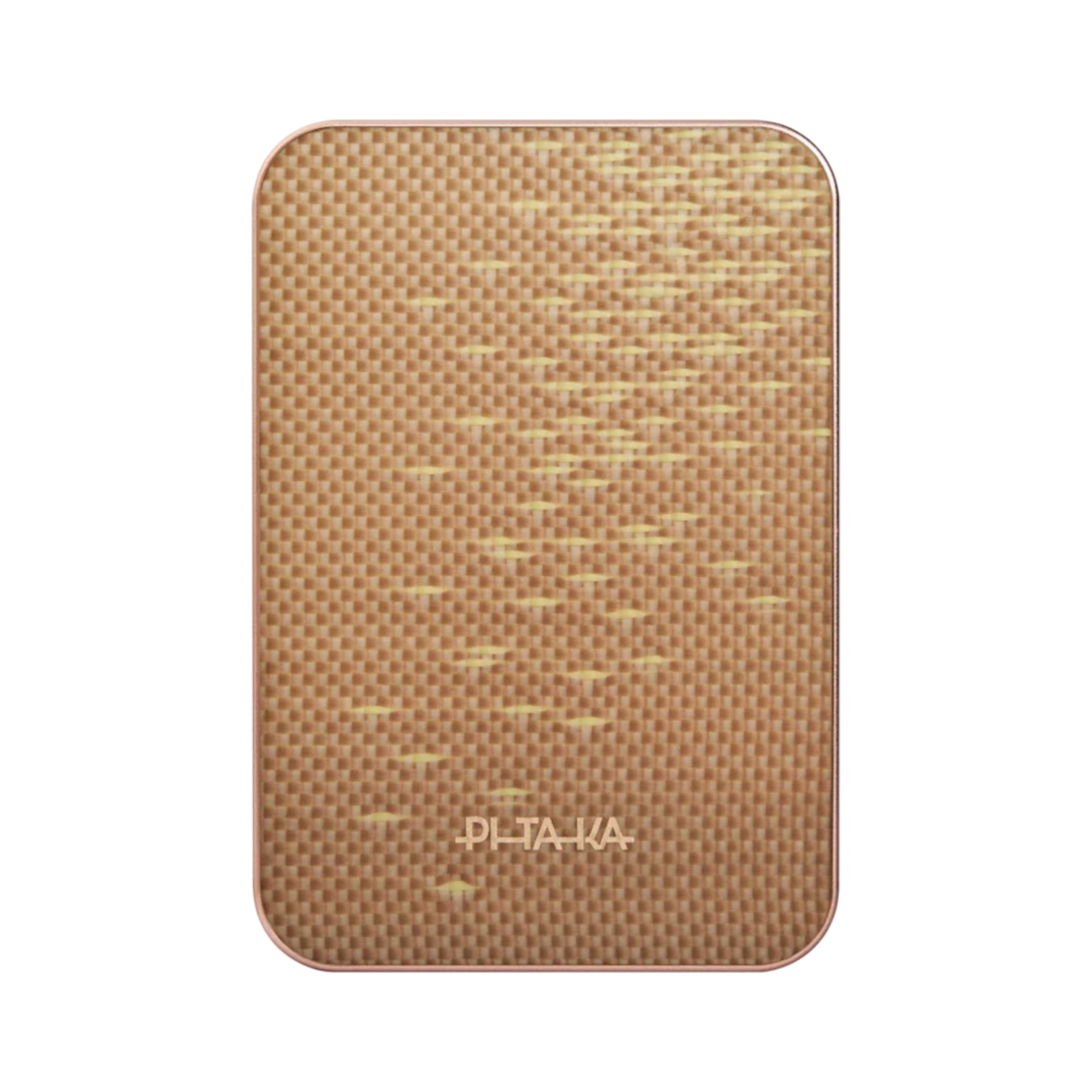 Магнитный павербанк Pitaka Aramid Fiber Magnetic Power Bank Qi2 10000mAh - Golden Glint
