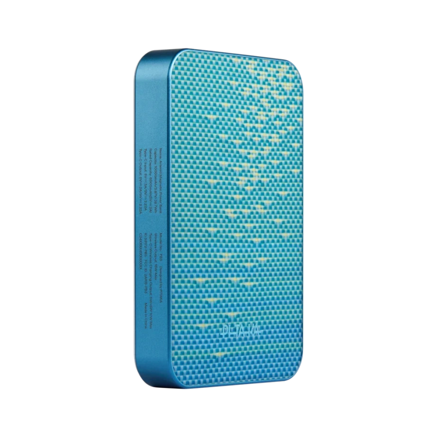 Магнітний павербанк Pitaka Aramid Fiber Magnetic Power Bank Qi2 10000mAh - Lucid Blue