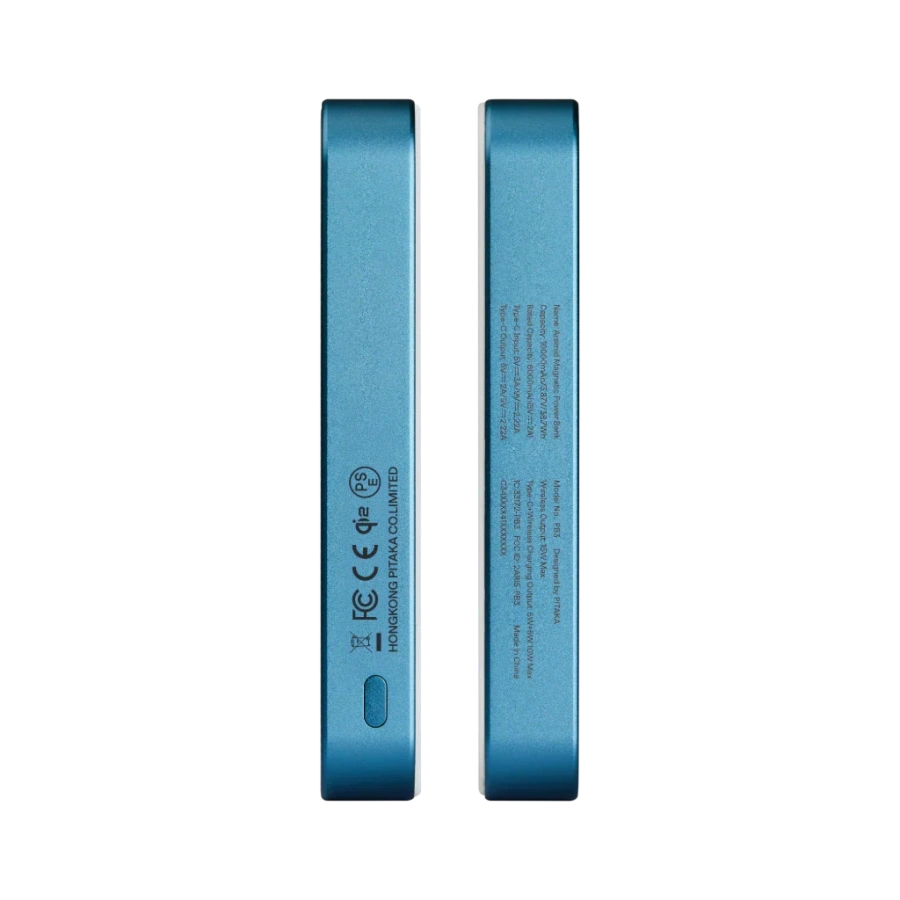 Магнітний павербанк Pitaka Aramid Fiber Magnetic Power Bank Qi2 10000mAh - Lucid Blue