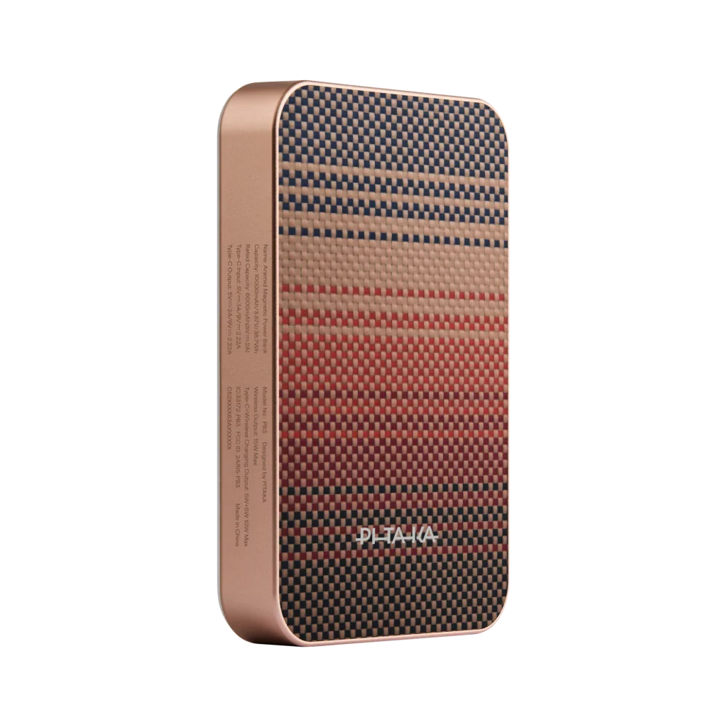 Магнитный павербанк Pitaka Aramid Fiber Magnetic Power Bank Qi2 10000mAh - Sunset (PBQ2502)