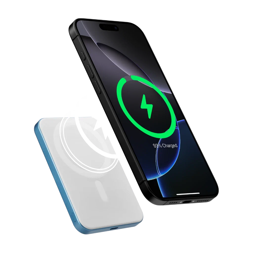 Магнітний павербанк Pitaka Aramid Fiber Magnetic Power Bank Qi2 5000mAh - Lucid Blue