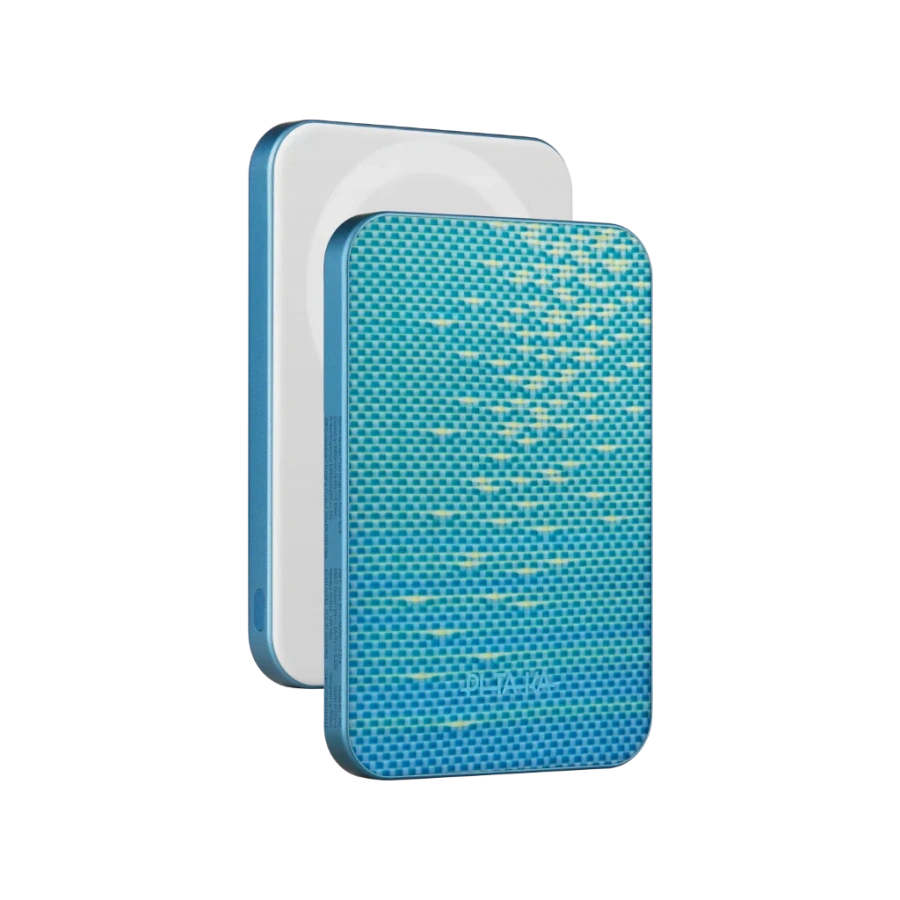 Магнітний павербанк Pitaka Aramid Fiber Magnetic Power Bank Qi2 5000mAh - Lucid Blue