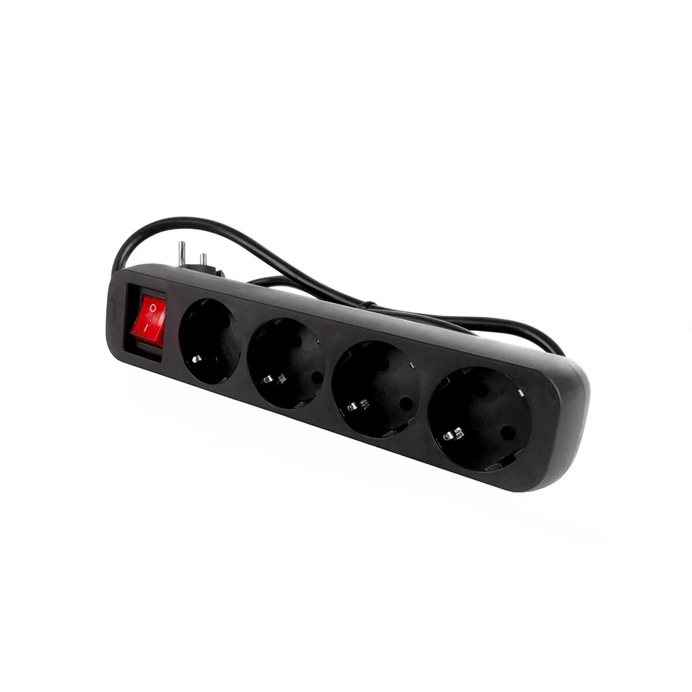 Сетевой фильтр-удлинитель ColorWay 4 розетки/2M (CW-PSEA42BK)