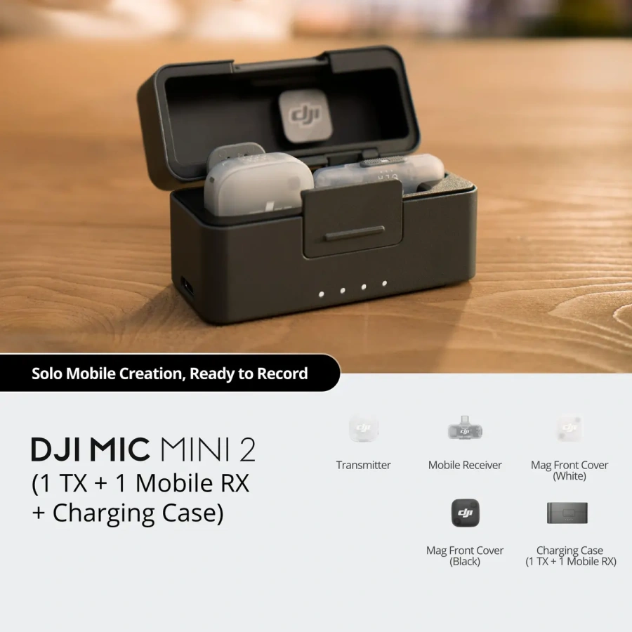 Мікрофонна система DJI Mic Mini 2 [1 TX + 1 Mobile RX + Charging Case] (CP.RN.00000533.01)