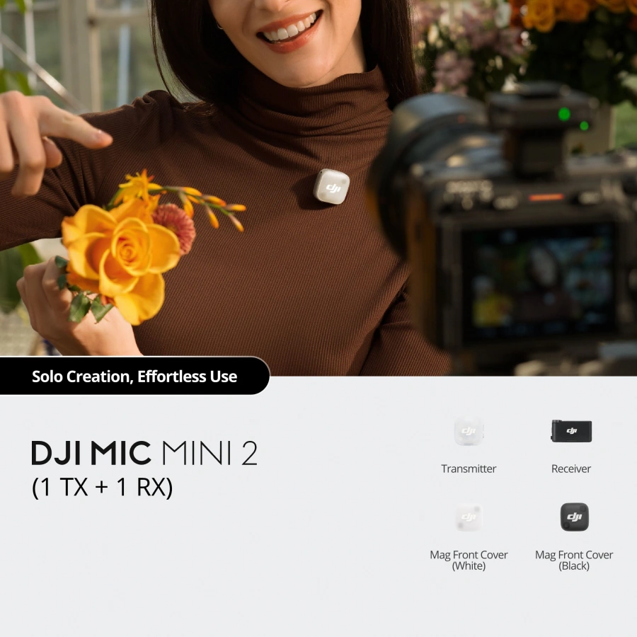 Мікрофонна система DJI Mic Mini 2 [1 TX + 1 RX] (CP.RN.00000530.01)