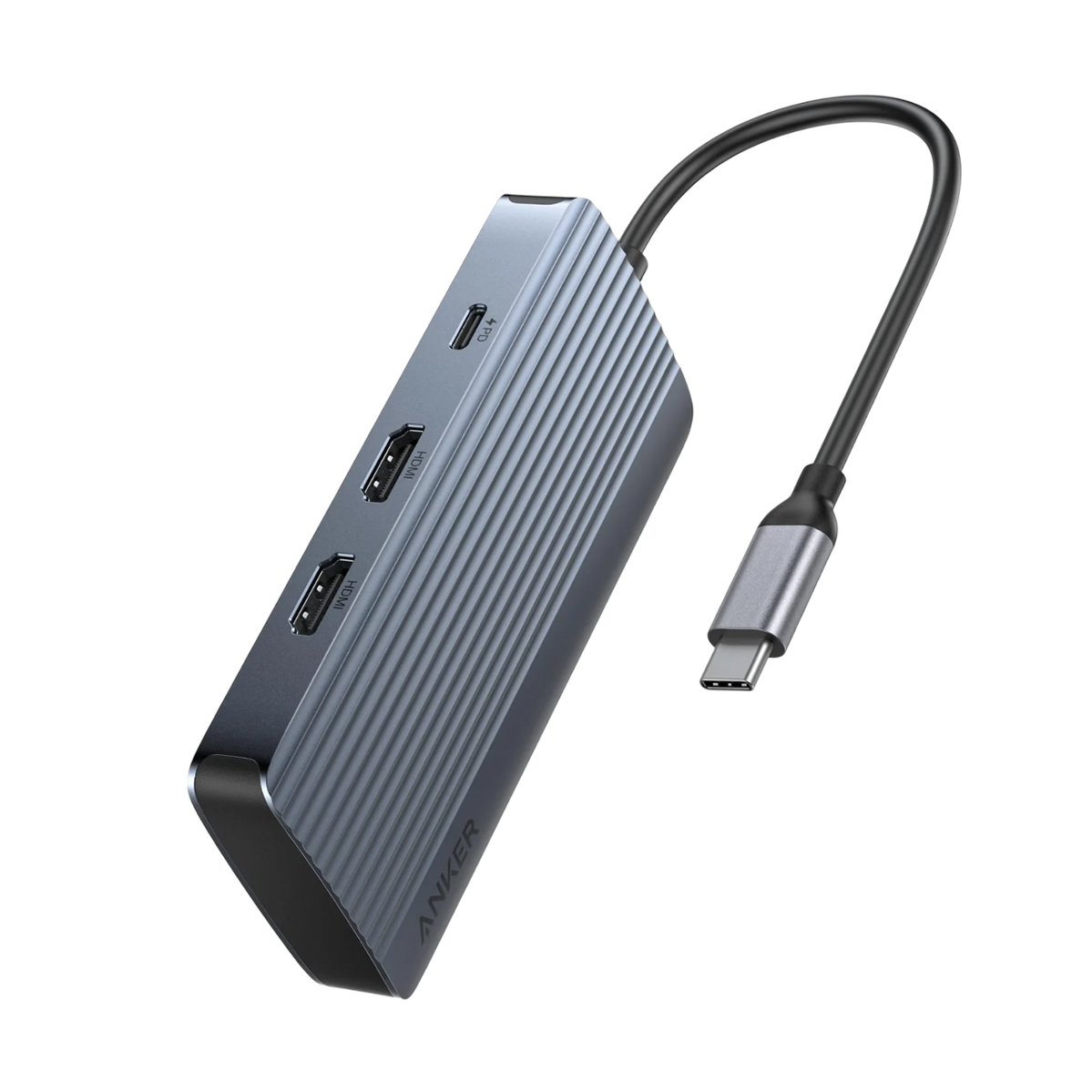 Мультипортовый адаптер Anker USB-C Hub 7-in-1, Dual Display (A83740A2)