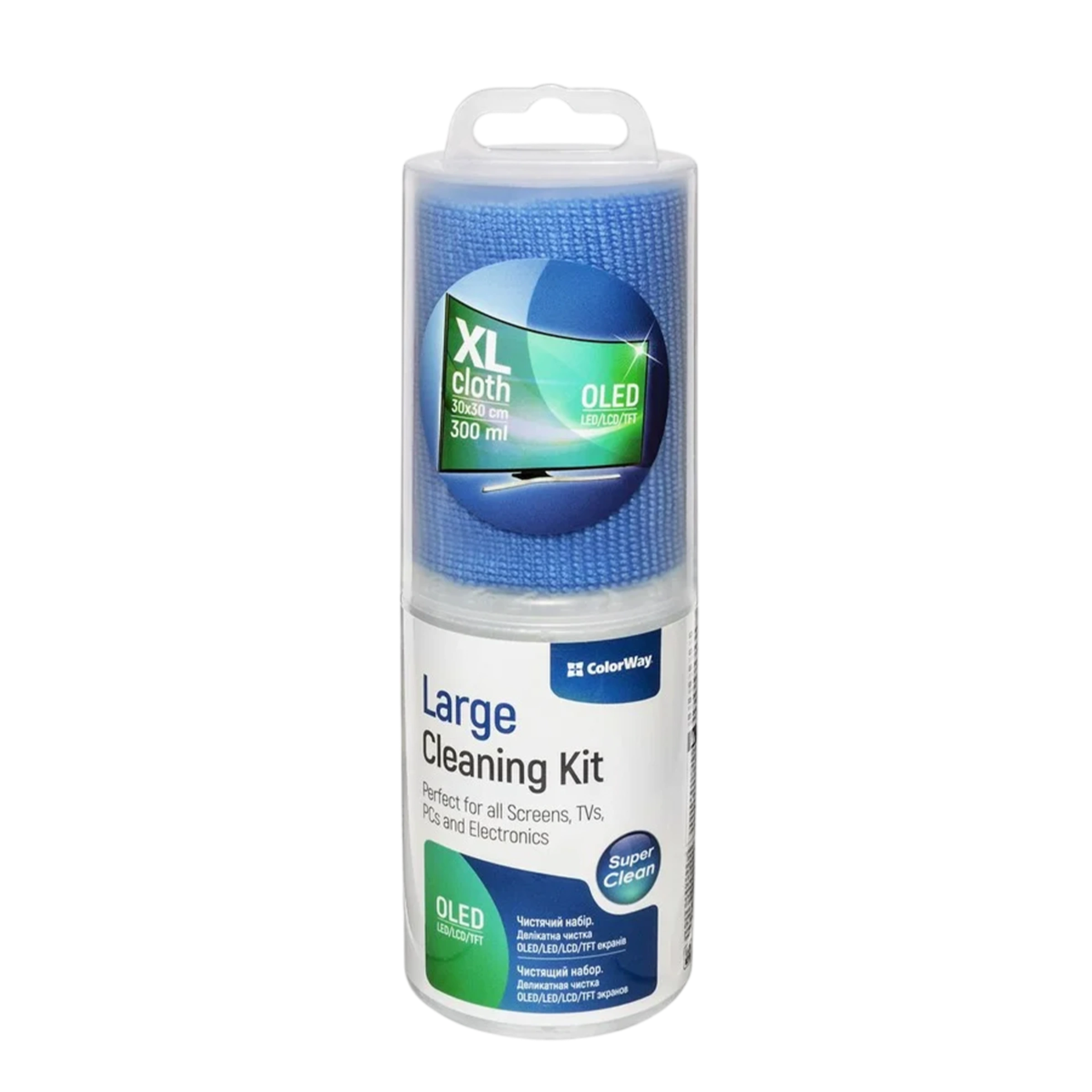 Набір ColorWay для очищення електроніки 300мл і мікрофібра 30х30см (CW-5230)