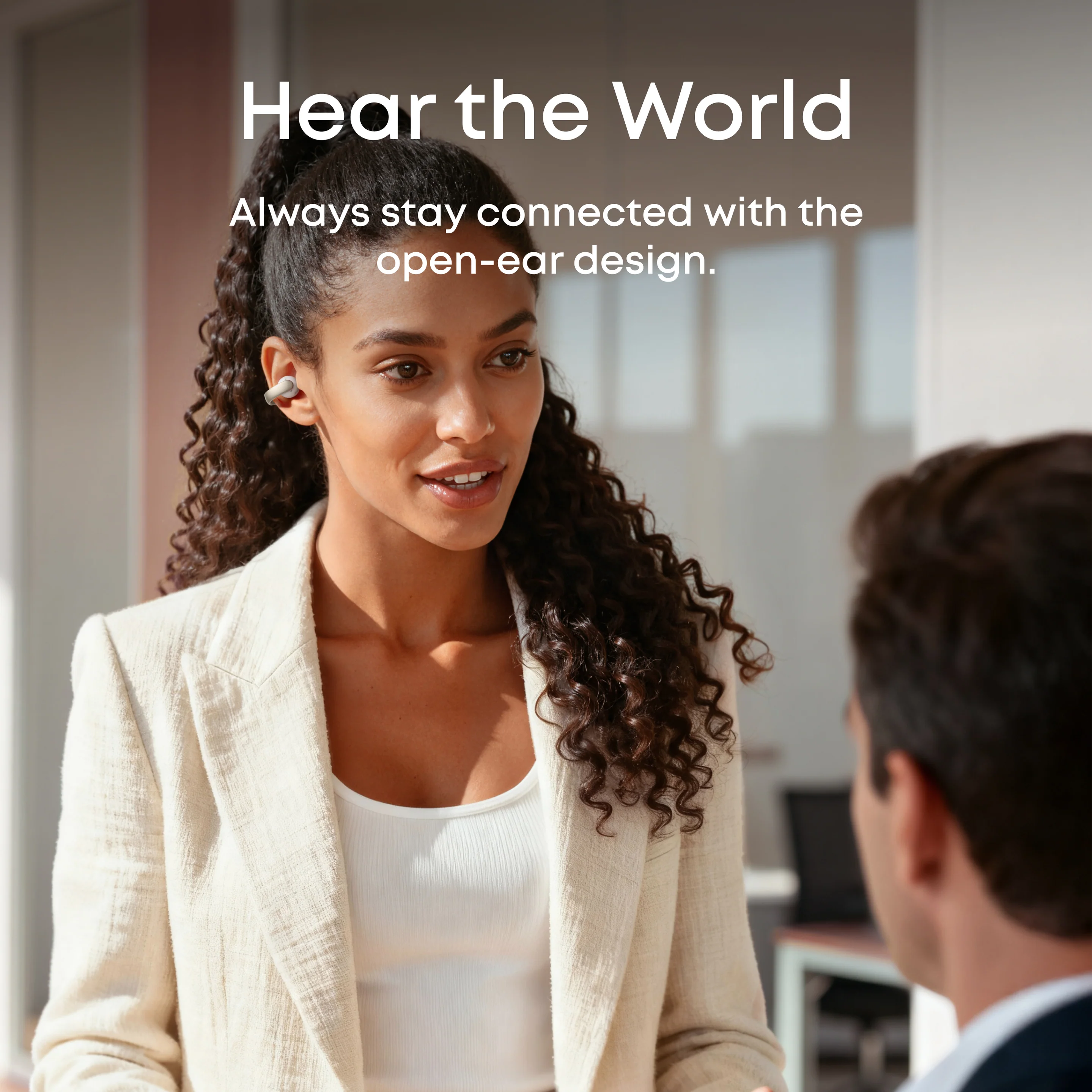 Наушники Anker SoundCore AeroClip Open-Ear Clip-On Earbuds - White (A3388G21)