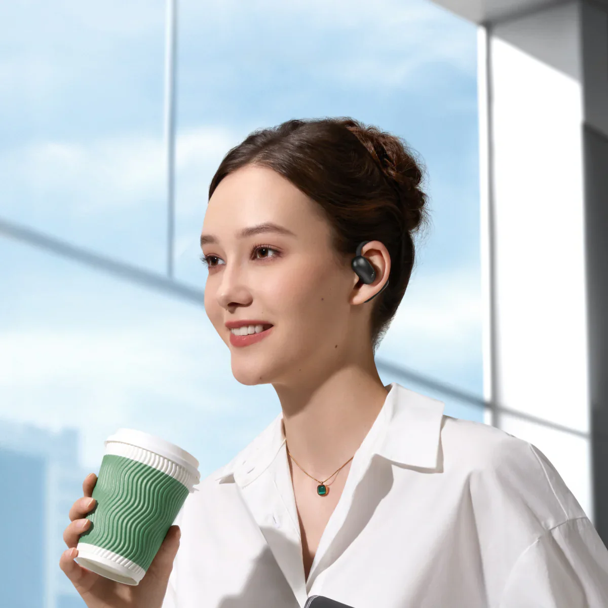 Навушники Anker SoundCore AeroFit 2 Open-Ear Earbuds - Black (A3874G11)