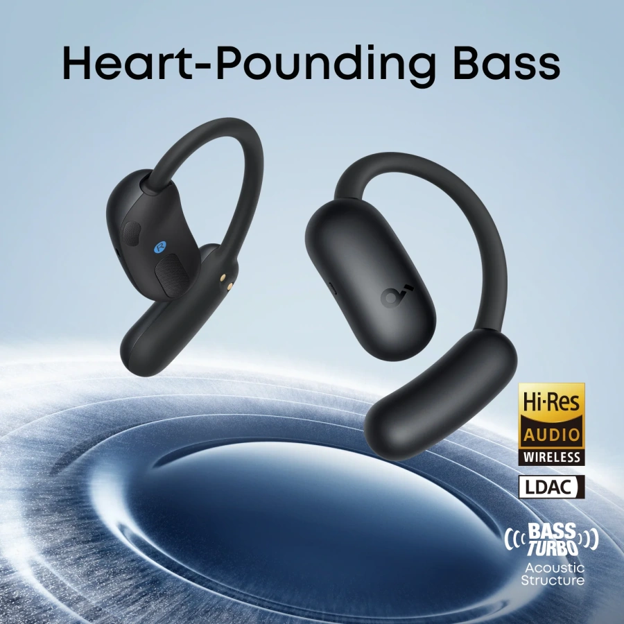 Навушники Anker SoundCore AeroFit 2 Open-Ear Earbuds - Black (A3874G11)