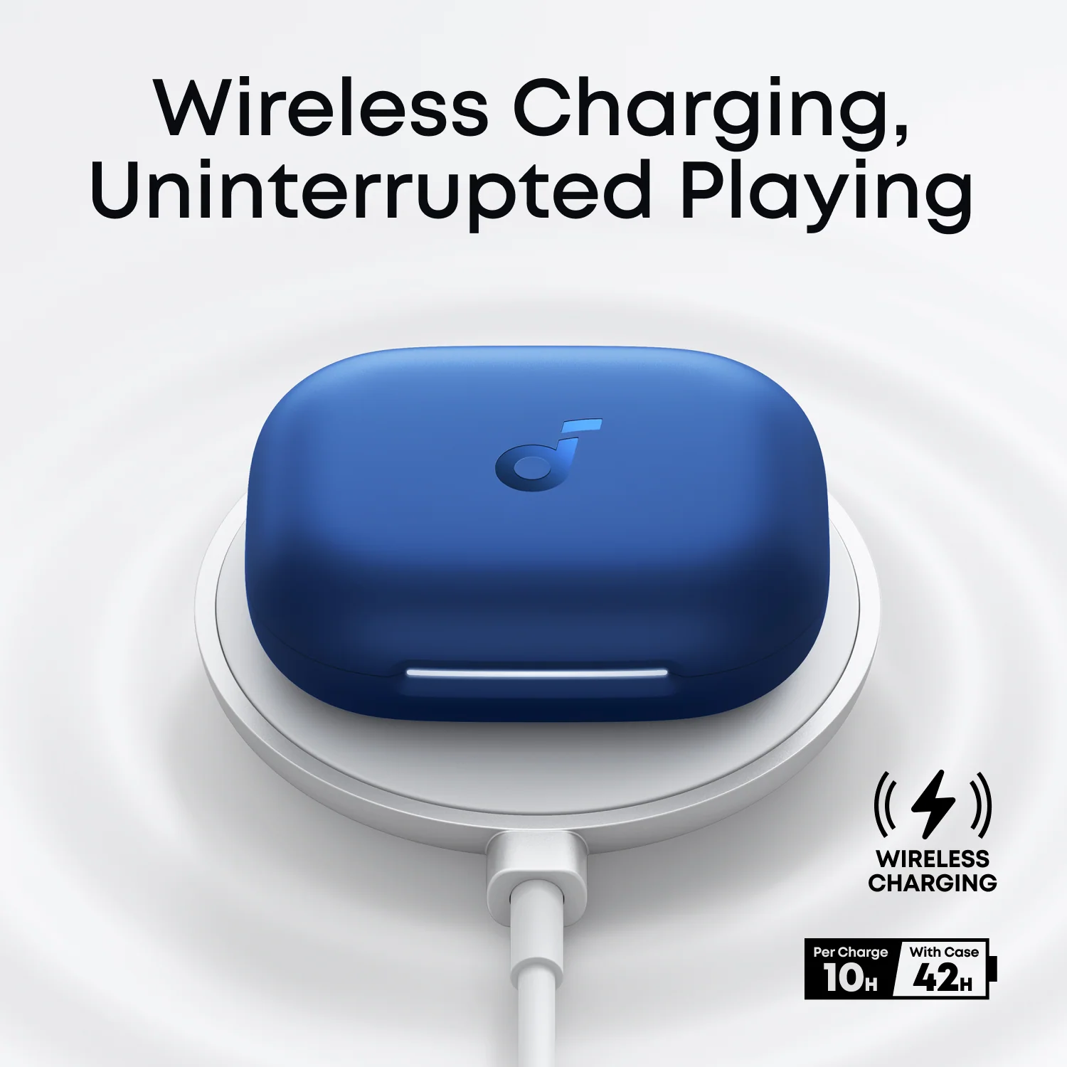 Навушники Anker SoundCore AeroFit 2 Open-Ear Earbuds - Blue (A3874G31)