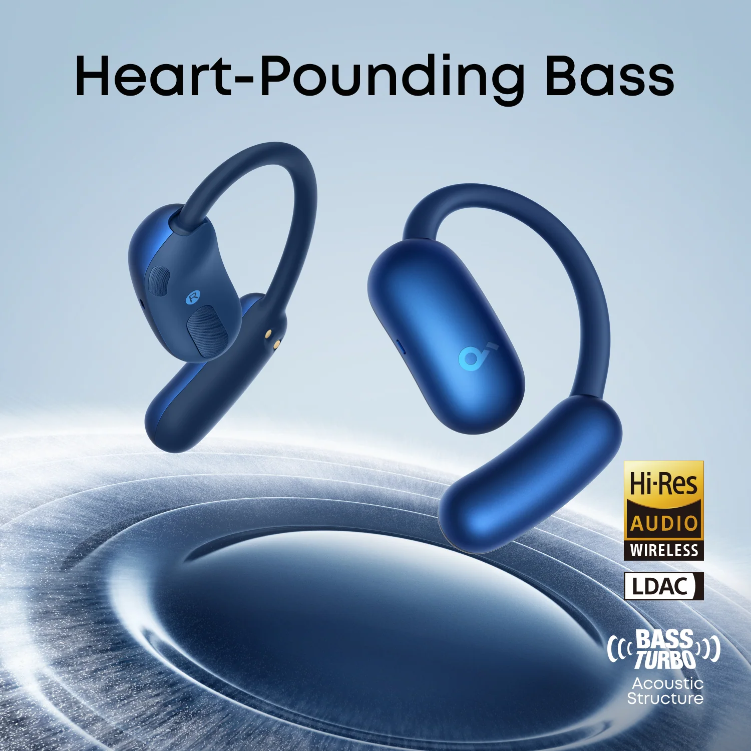 Навушники Anker SoundCore AeroFit 2 Open-Ear Earbuds - Blue (A3874G31)