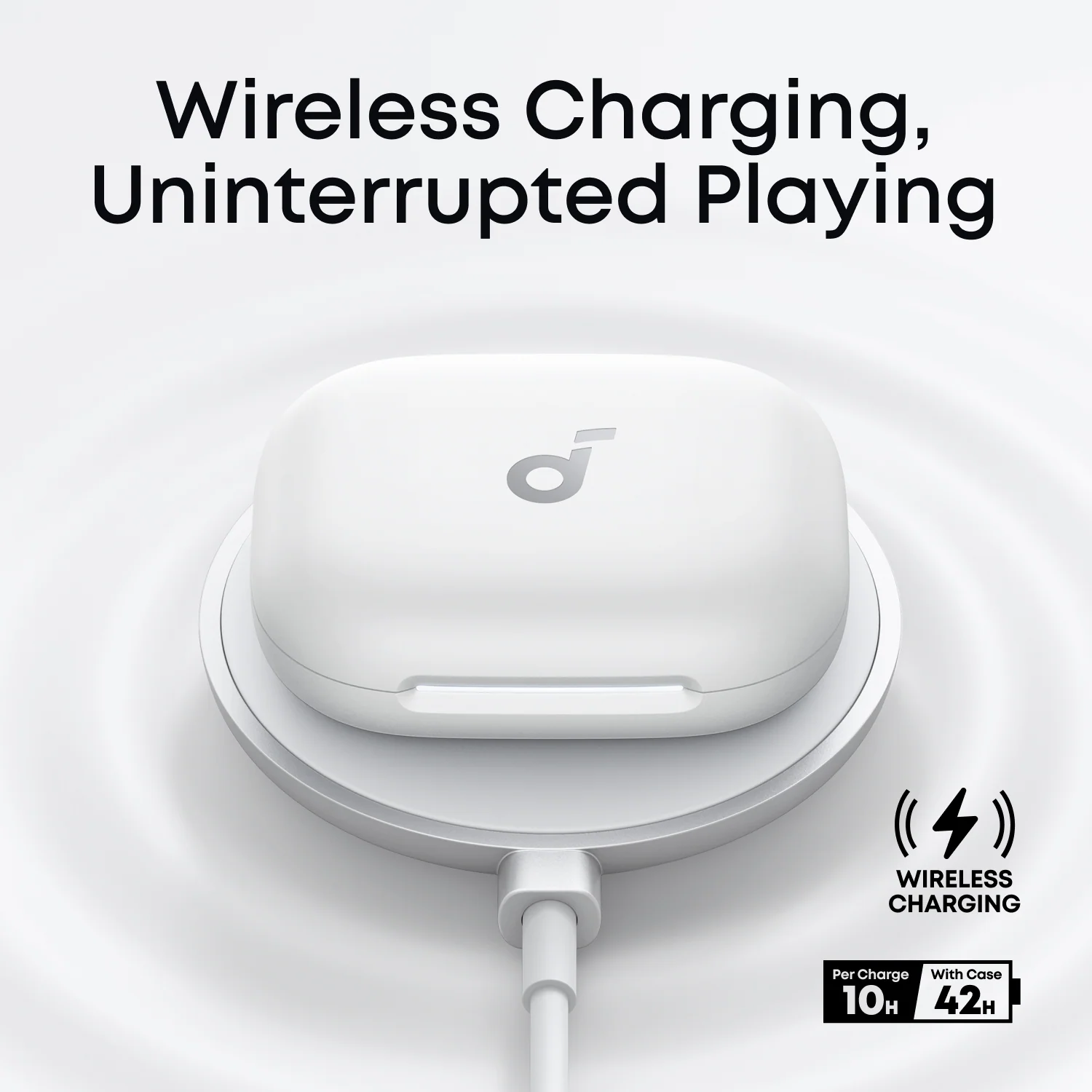 Навушники Anker SoundCore AeroFit 2 Open-Ear Earbuds - White (A3874G21)