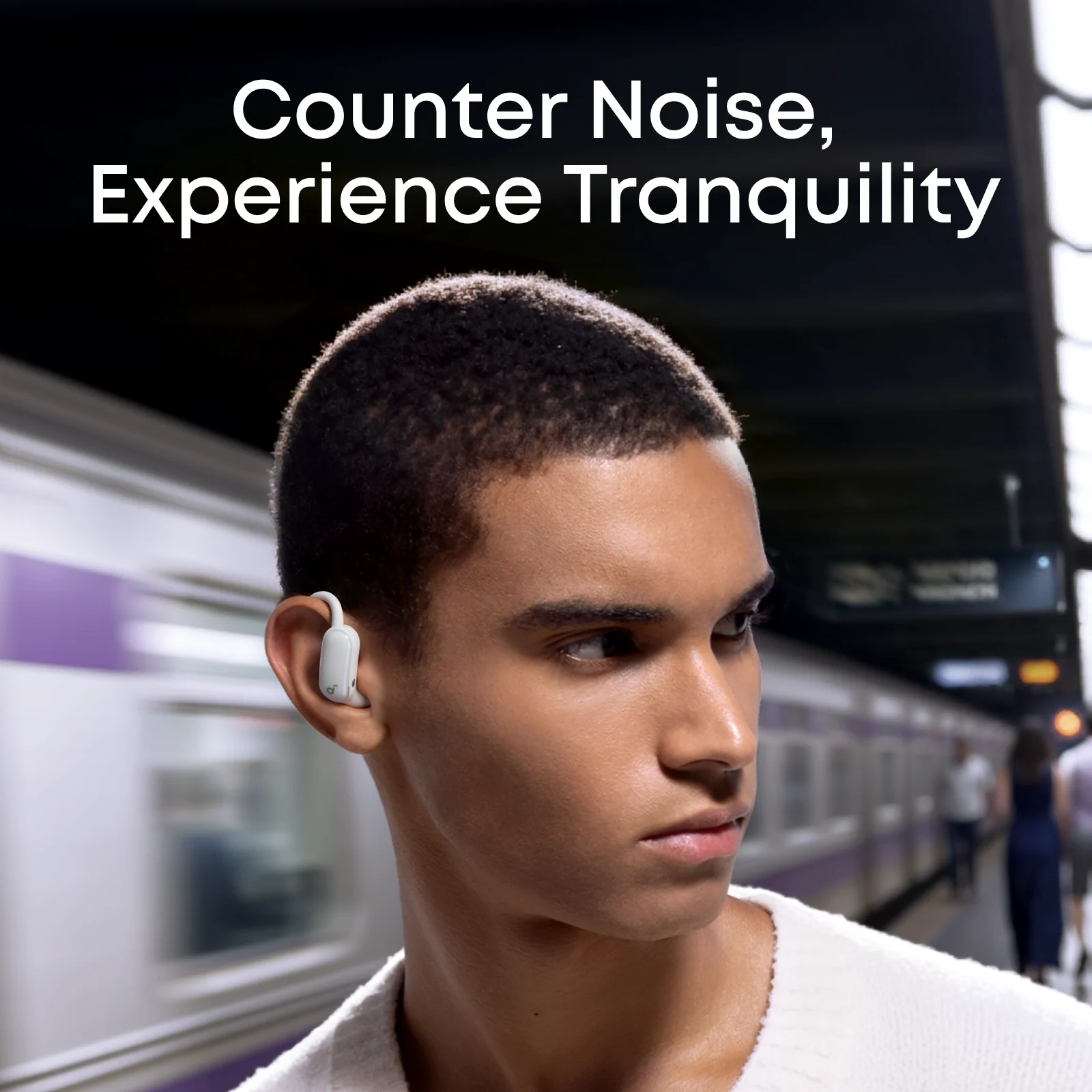 Навушники Anker SoundCore AeroFit 2 Pro Dual-Form Earbuds with Open-Ear - Gloss White (A3875W)