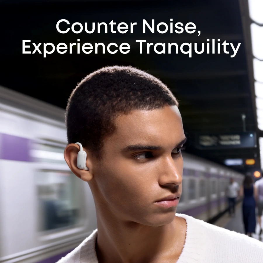 Навушники Anker SoundCore AeroFit 2 Pro Dual-Form Earbuds with Open-Ear - Gloss White (A3875G21)