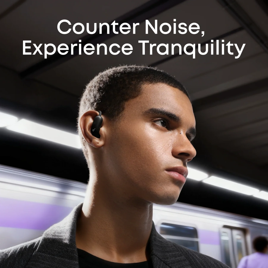 Навушники Anker SoundCore AeroFit 2 Pro Dual-Form Earbuds with Open-Ear - Matte Black (A3875G11)