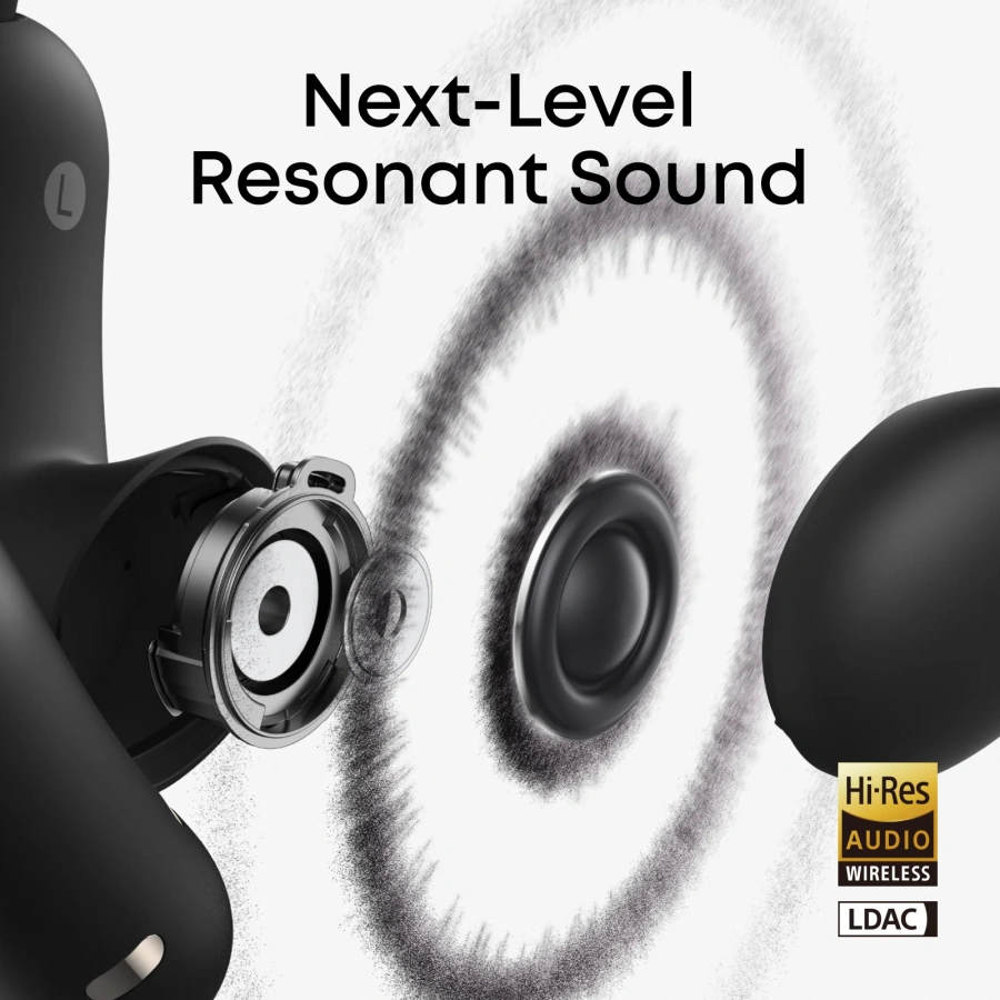 Навушники Anker SoundCore AeroFit 2 Pro Dual-Form Earbuds with Open-Ear - Matte Black (A3875G11)