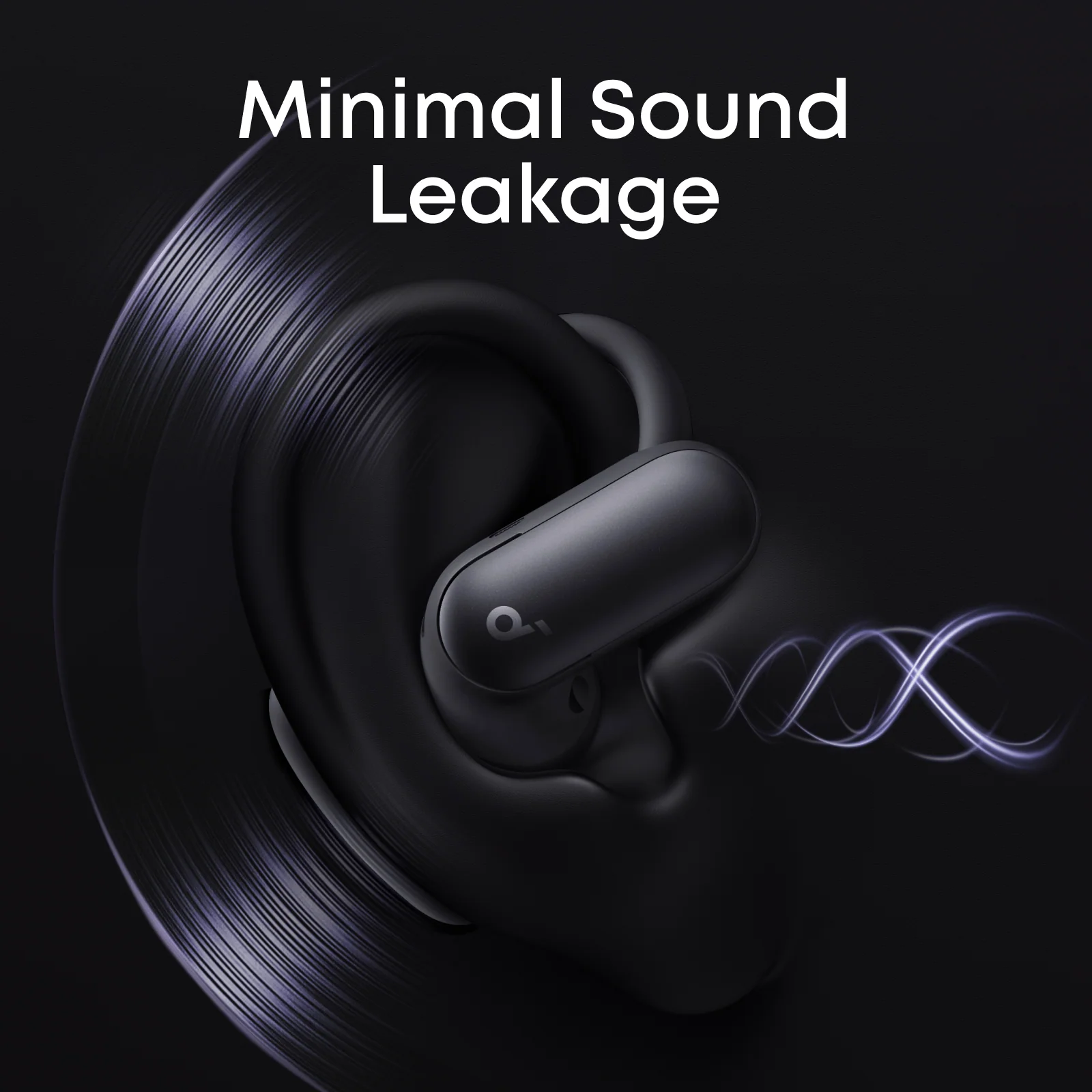 Навушники Anker SoundCore AeroFit 2 Pro Dual-Form Earbuds with Open-Ear - Matte Black (A3875B)