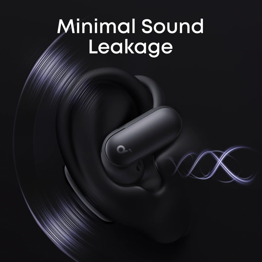 Навушники Anker SoundCore AeroFit 2 Pro Dual-Form Earbuds with Open-Ear - Matte Black (A3875G11)