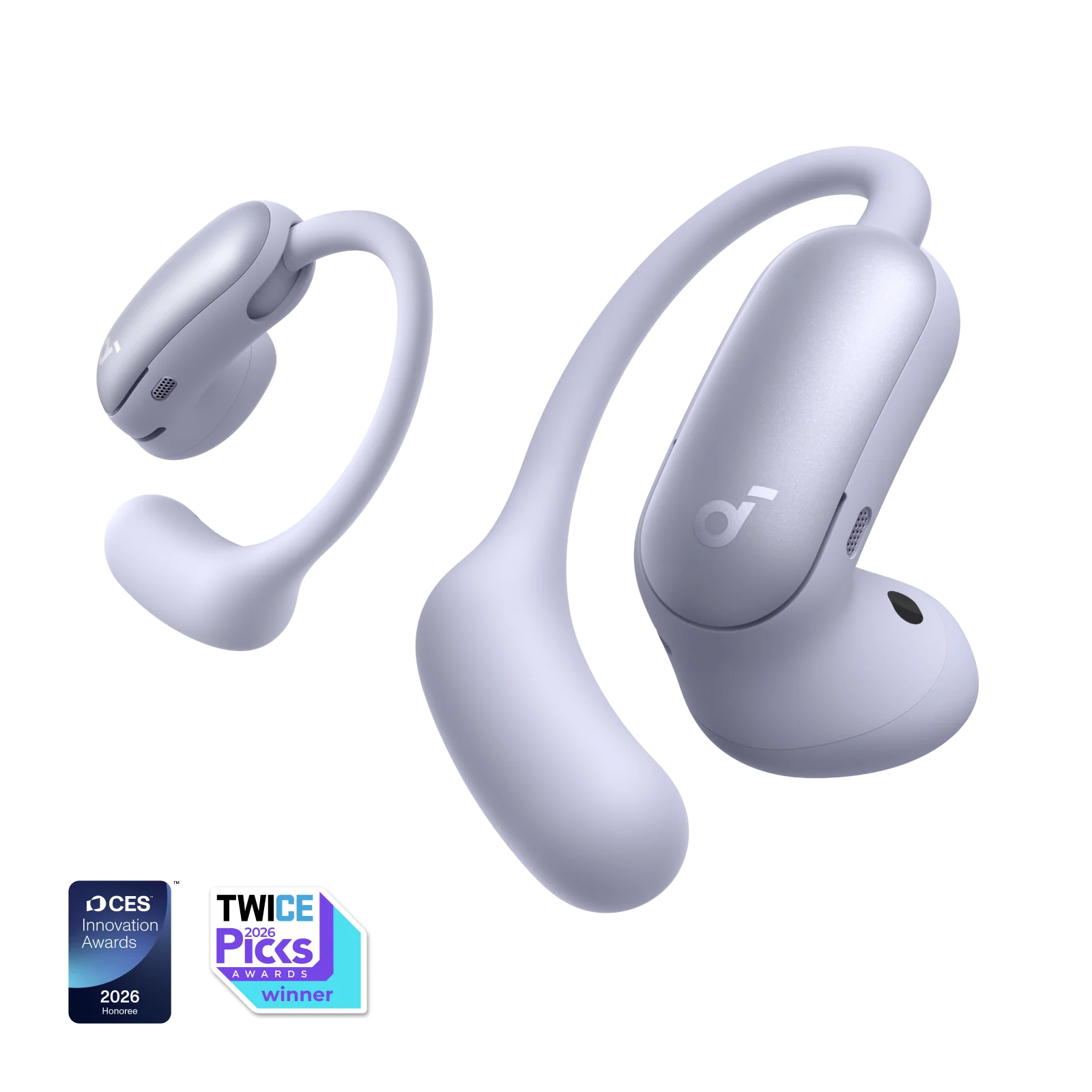 Навушники Anker SoundCore AeroFit 2 Pro Dual-Form Earbuds with Open-Ear - Matte Purple (A3875P)