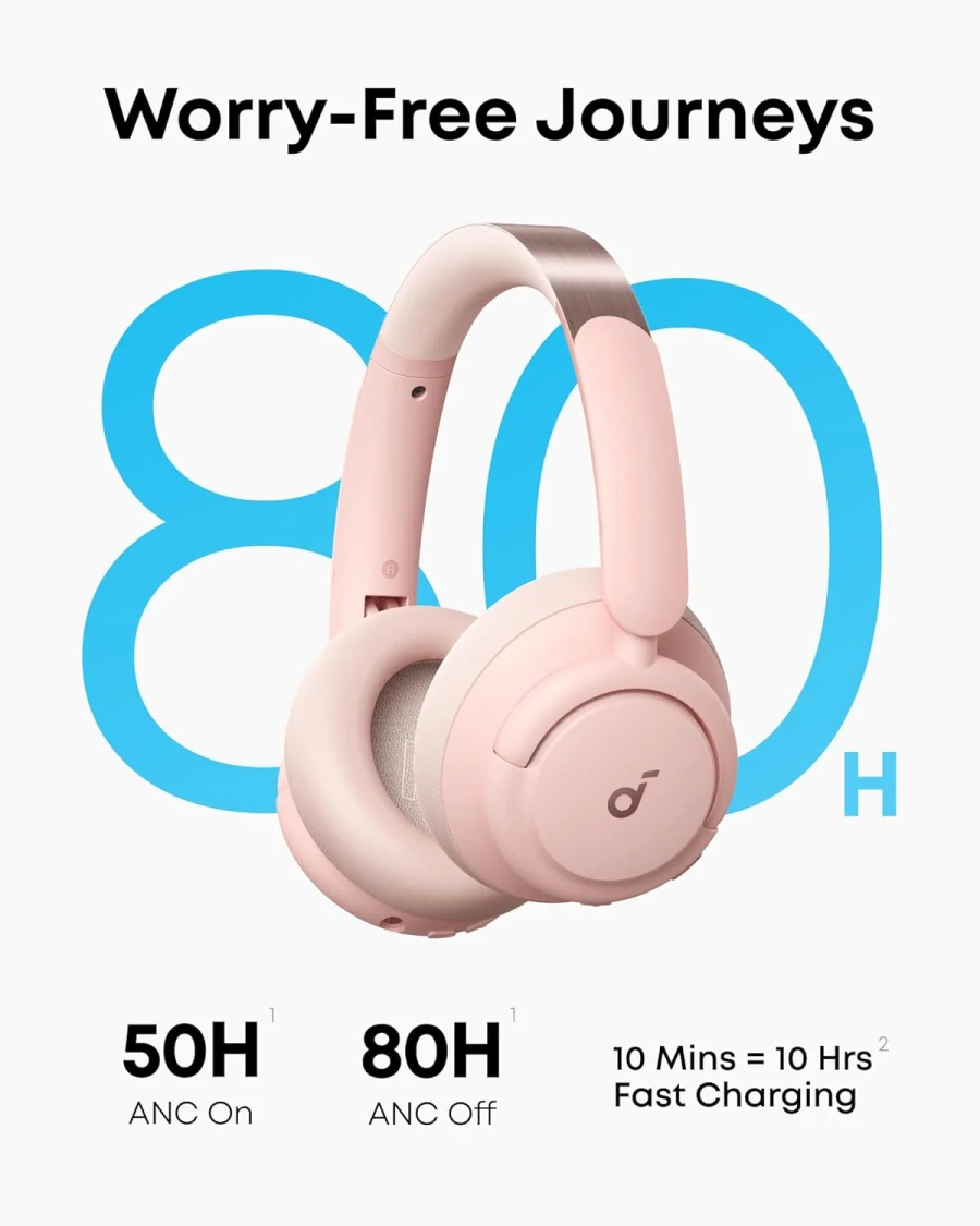 Навушники Anker SoundCore Life Q30 v2 - Sakura Pink (A3028353)
