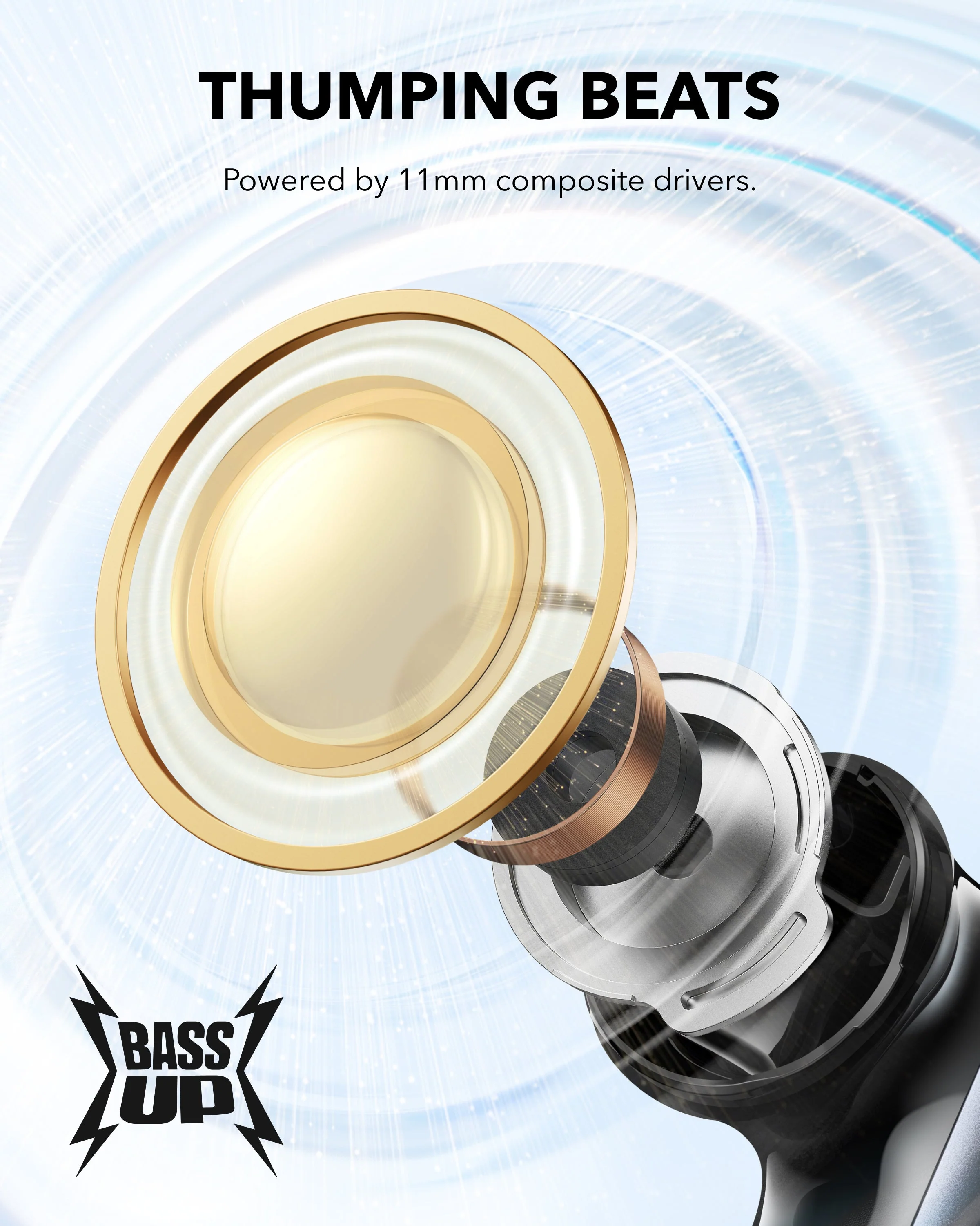 Наушники Anker SoundCore P40i - Blue (A3955G31)