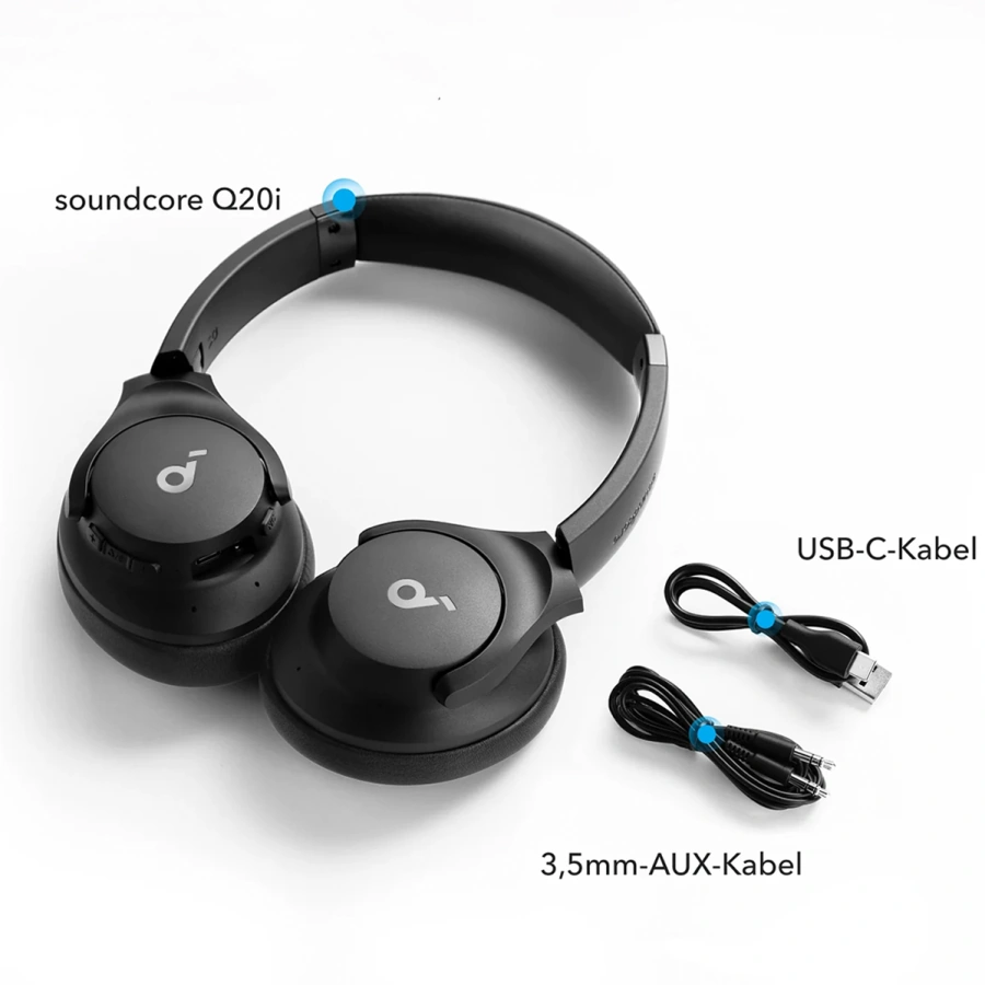 Навушники Anker SoundCore Q20i - Black (A3004G11)