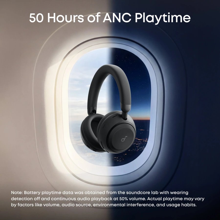 Навушники Anker SoundCore Space 2 - Jet Black (D1402G11)