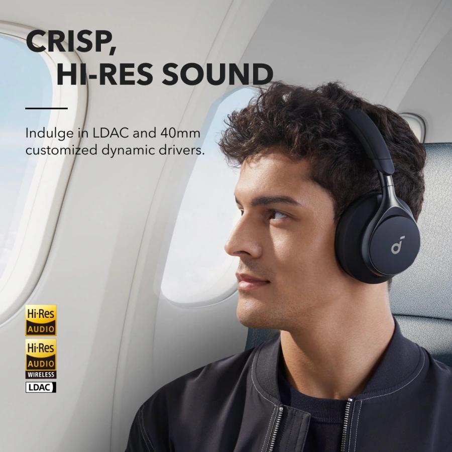 Навушники Anker SoundCore Space One - Jet Black (A3035G11)