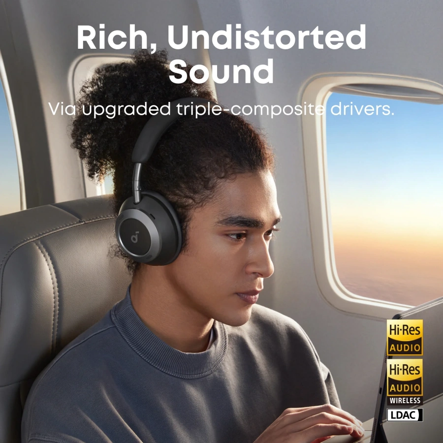 Навушники Anker Soundcore Space One Pro - Jet Black (A3062G11)