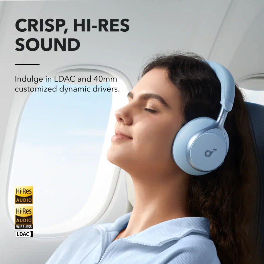 Навушники Anker SoundCore Space One - Sky Blue (A3035G31)
