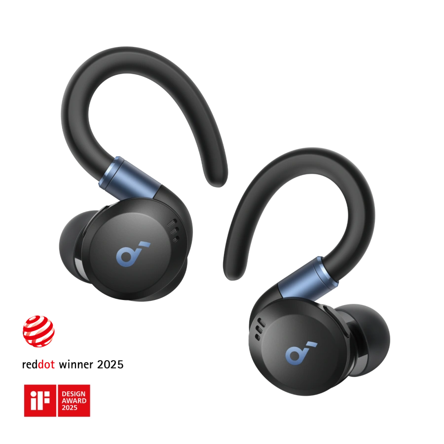 Навушники Anker SoundCore Sport X20 Earbuds with Hook - Black (A3968G11)