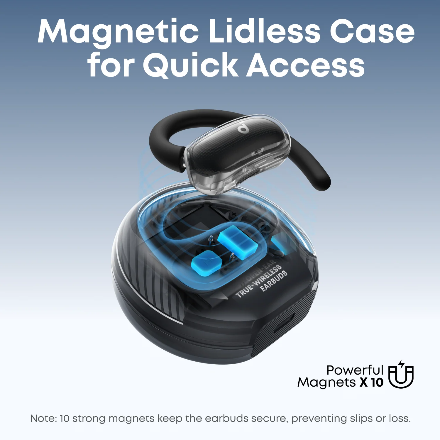 Наушники Anker SoundCore V40i Open-Ear Earbuds - Black (A3878G11)