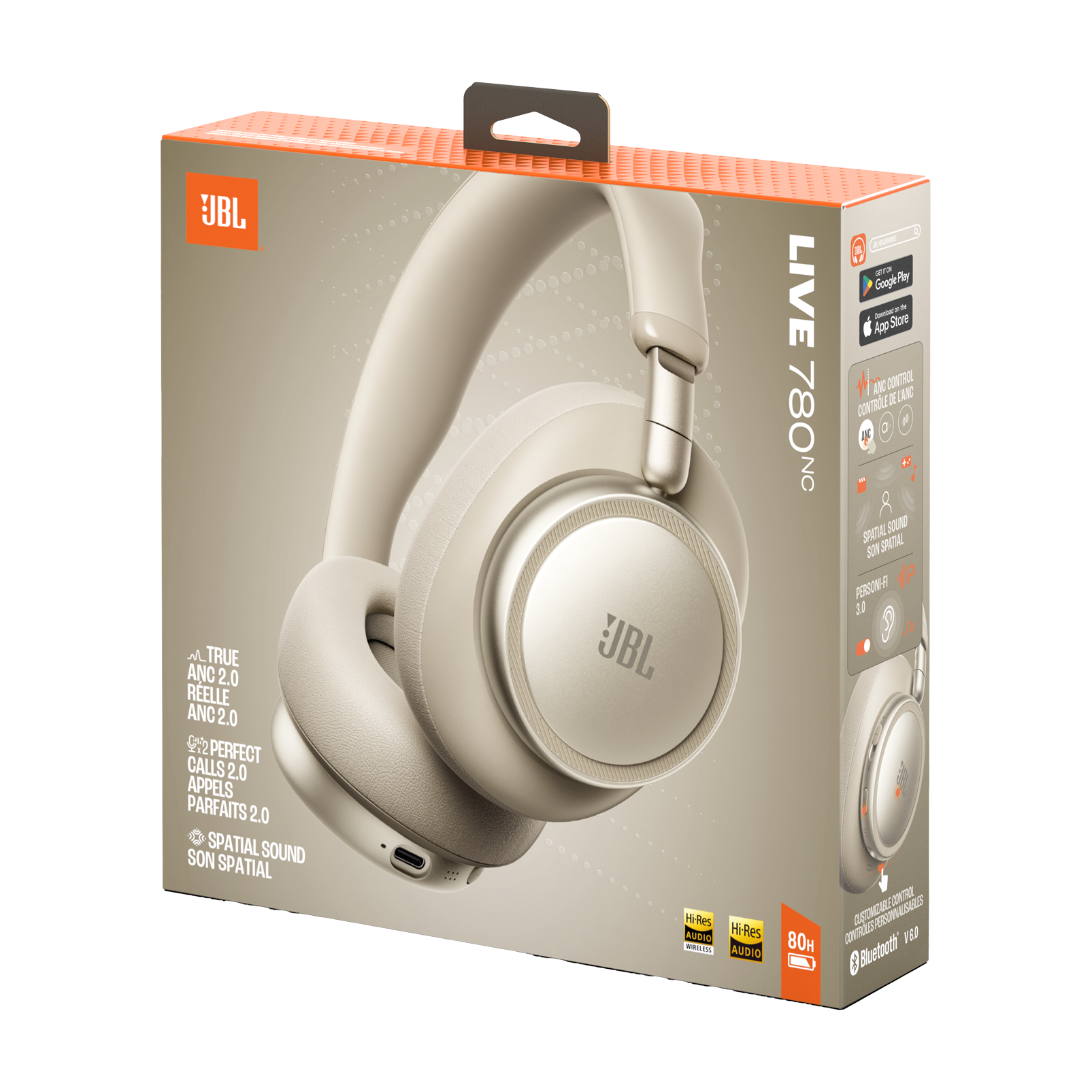 Навушники JBL Live 780NC - Champagne (JBLLIVE780NCCPG)