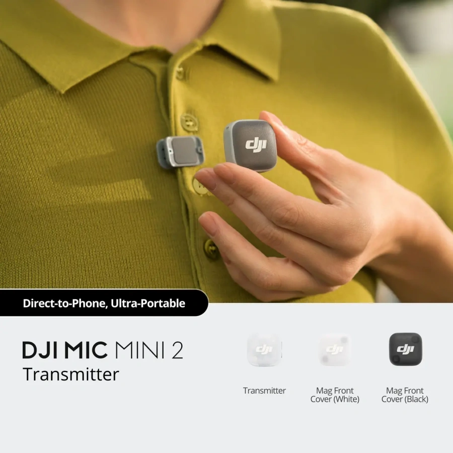 Передавач радіосистеми DJI Mic Mini 2 Transmitter - Glaze White (CP.RN.00000531.01)