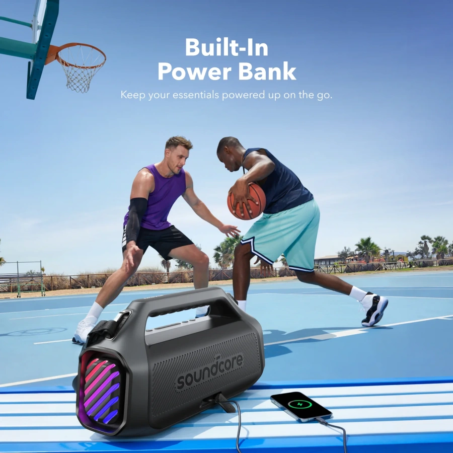 Портативная колонка Anker SoundCore Boom 2 Plus - Black (A3134011)