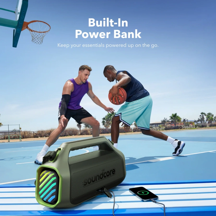 Портативная колонка Anker SoundCore Boom 2 Plus - Green (A3134061)