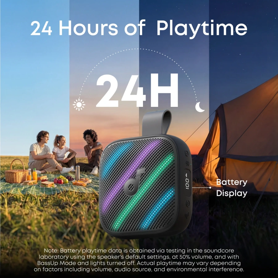 Портативная колонка Anker SoundCore Boom Go 3i - Black (D5103010)